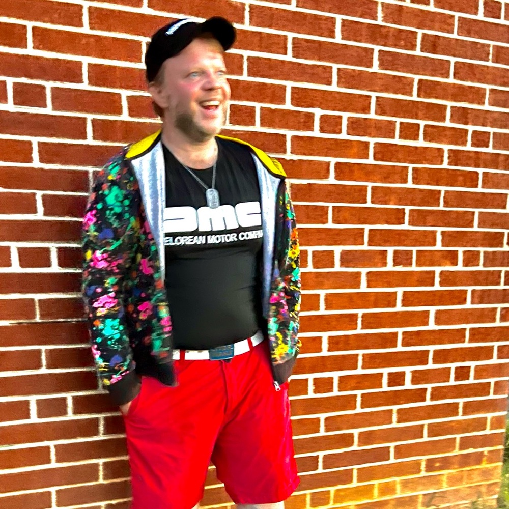 90’s splatter-paint hoodie